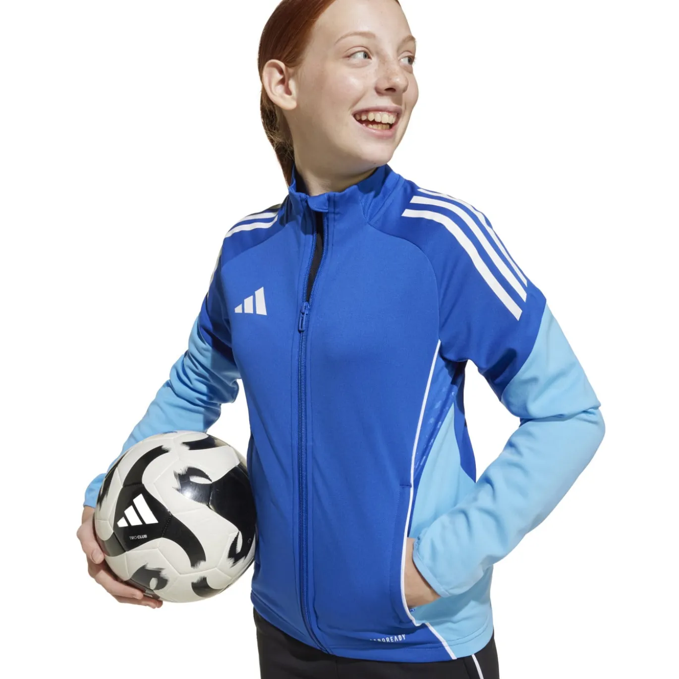 adidas Tiro 25 Competition Trainingsjack Kids Blauw Lichtblauw Wit