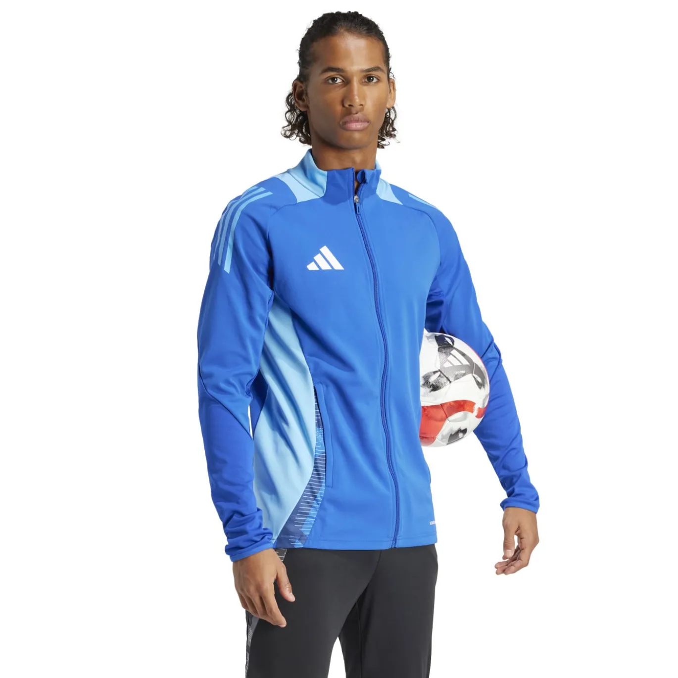 adidas Tiro 24 Competition Trainingsjack Blauw Lichtblauw