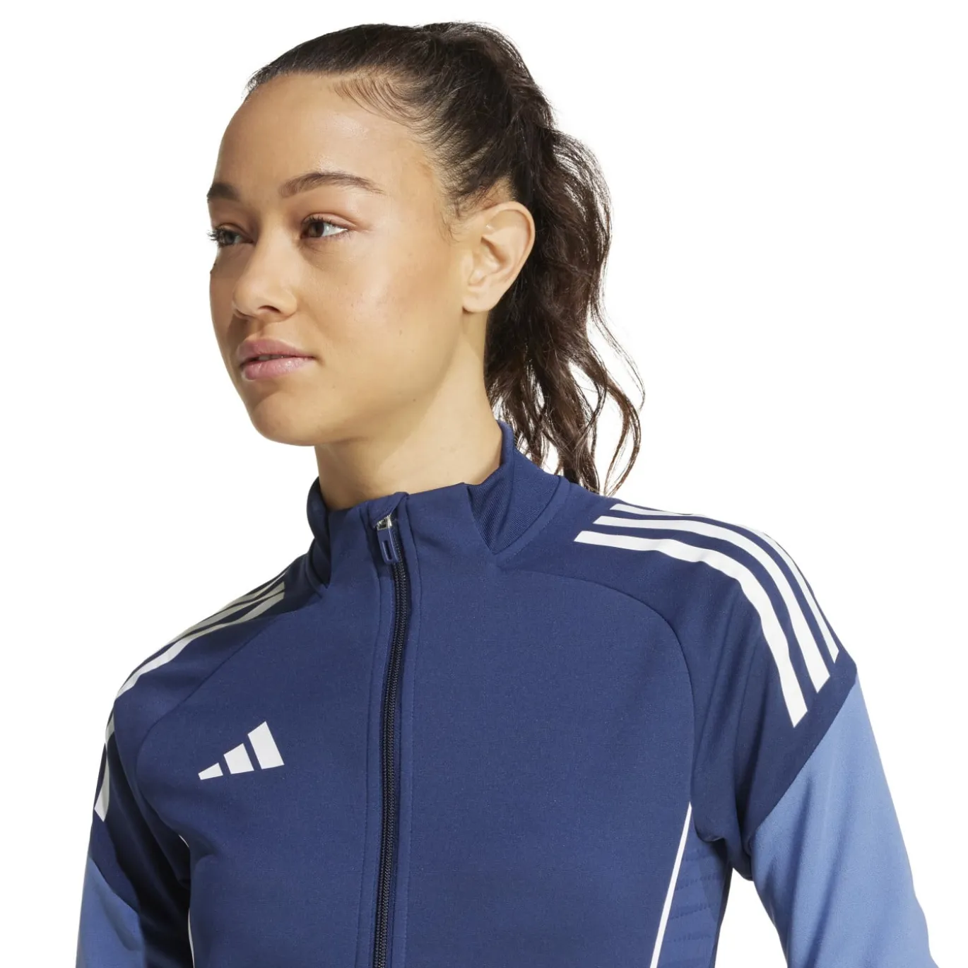 adidas Tiro 25 Competition Trainingsjack Dames Donkerblauw Wit