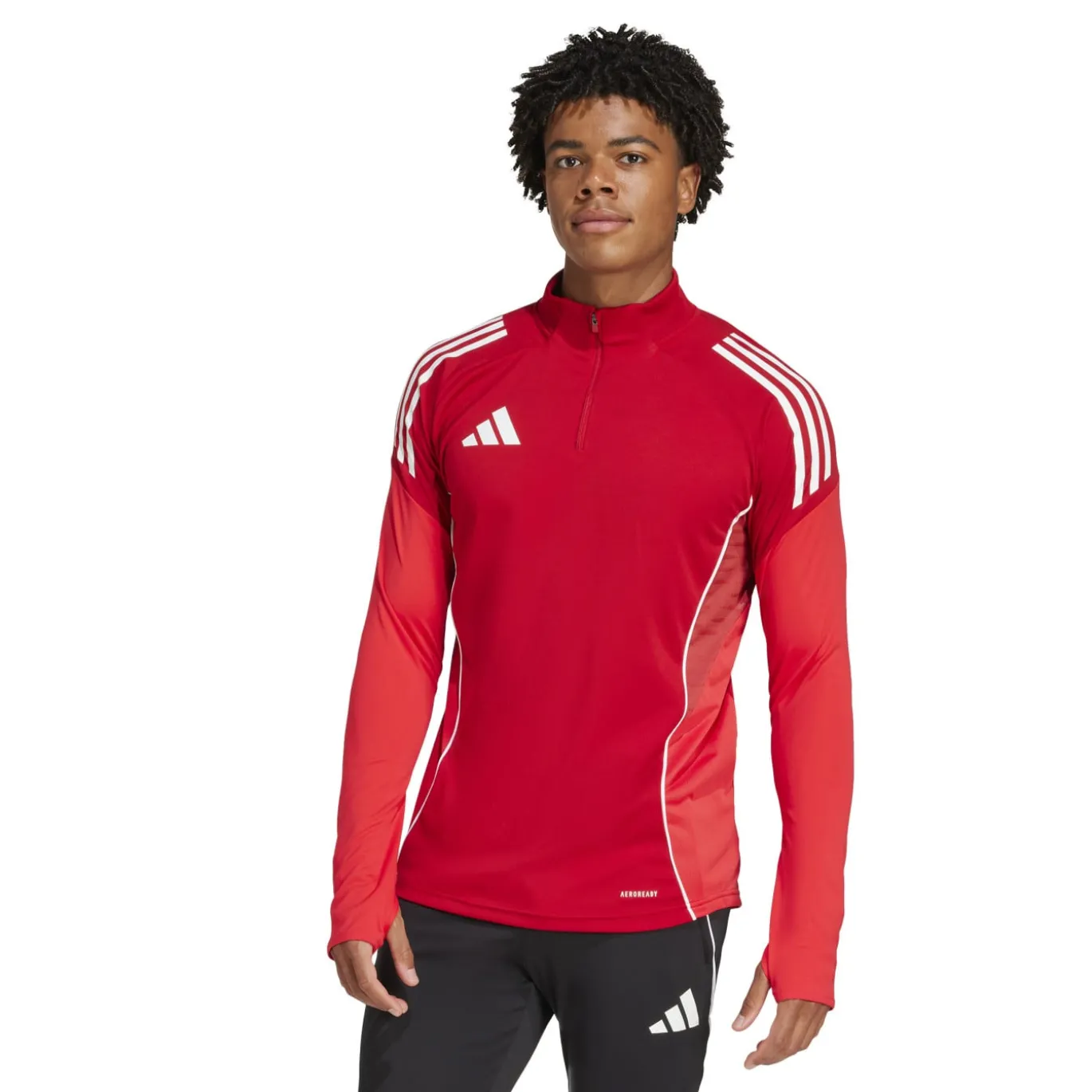 adidas Tiro 25 Competition Trainingstrui 1/4-Zip Rood Wit