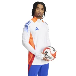 adidas Tiro 24 Competition Trainingstrui 1/4-Zip Wit Rood Blauw Oranje