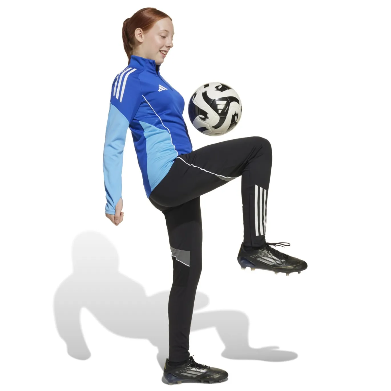adidas Tiro 25 Competition Trainingstrui 1/4-Zip Kids Blauw Lichtblauw Wit
