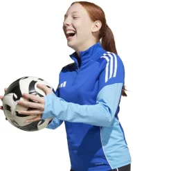 adidas Tiro 25 Competition Trainingstrui 1/4-Zip Kids Blauw Lichtblauw Wit