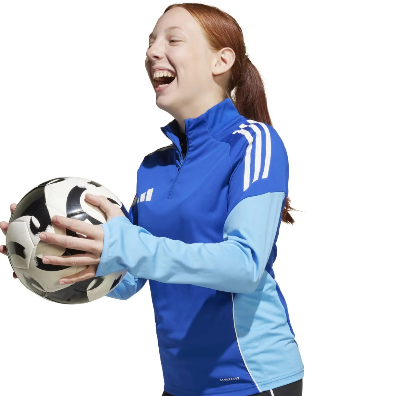adidas Tiro 25 Competition Trainingstrui 1/4-Zip Kids Blauw Lichtblauw Wit