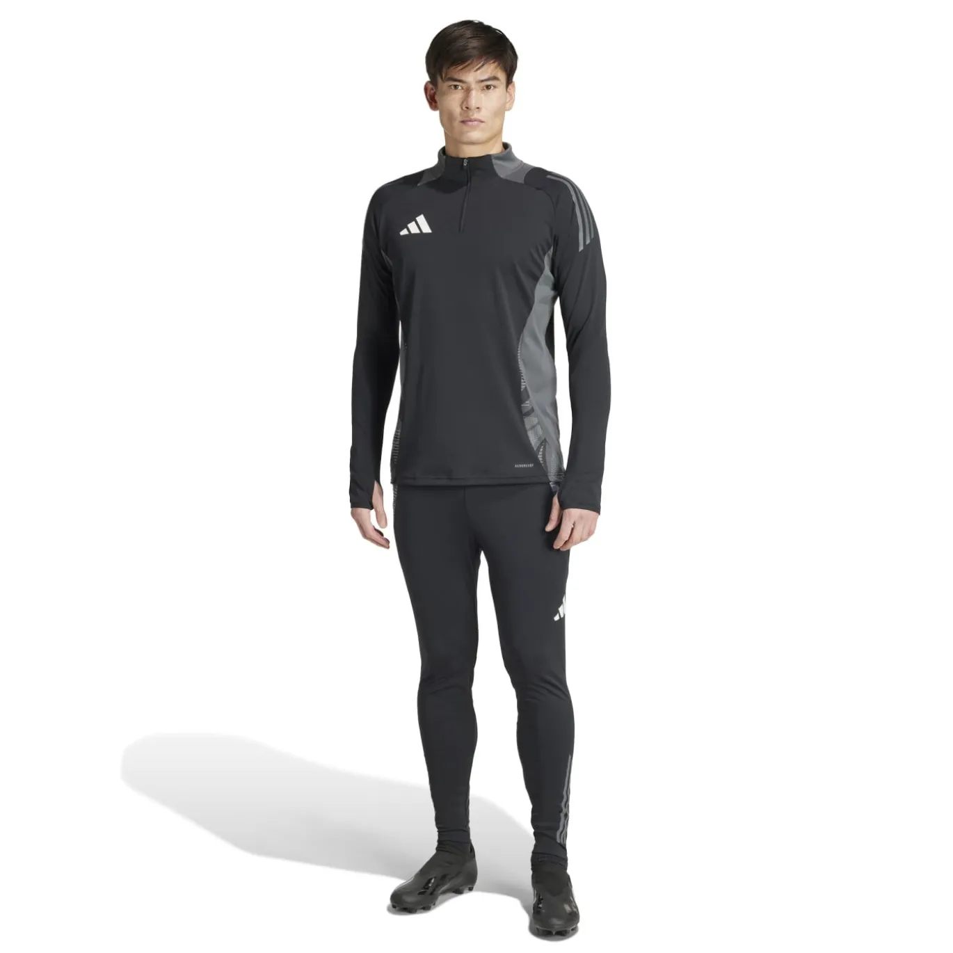 adidas Tiro 24 Competition Trainingstrui 1/4-Zip Zwart Donkergrijs