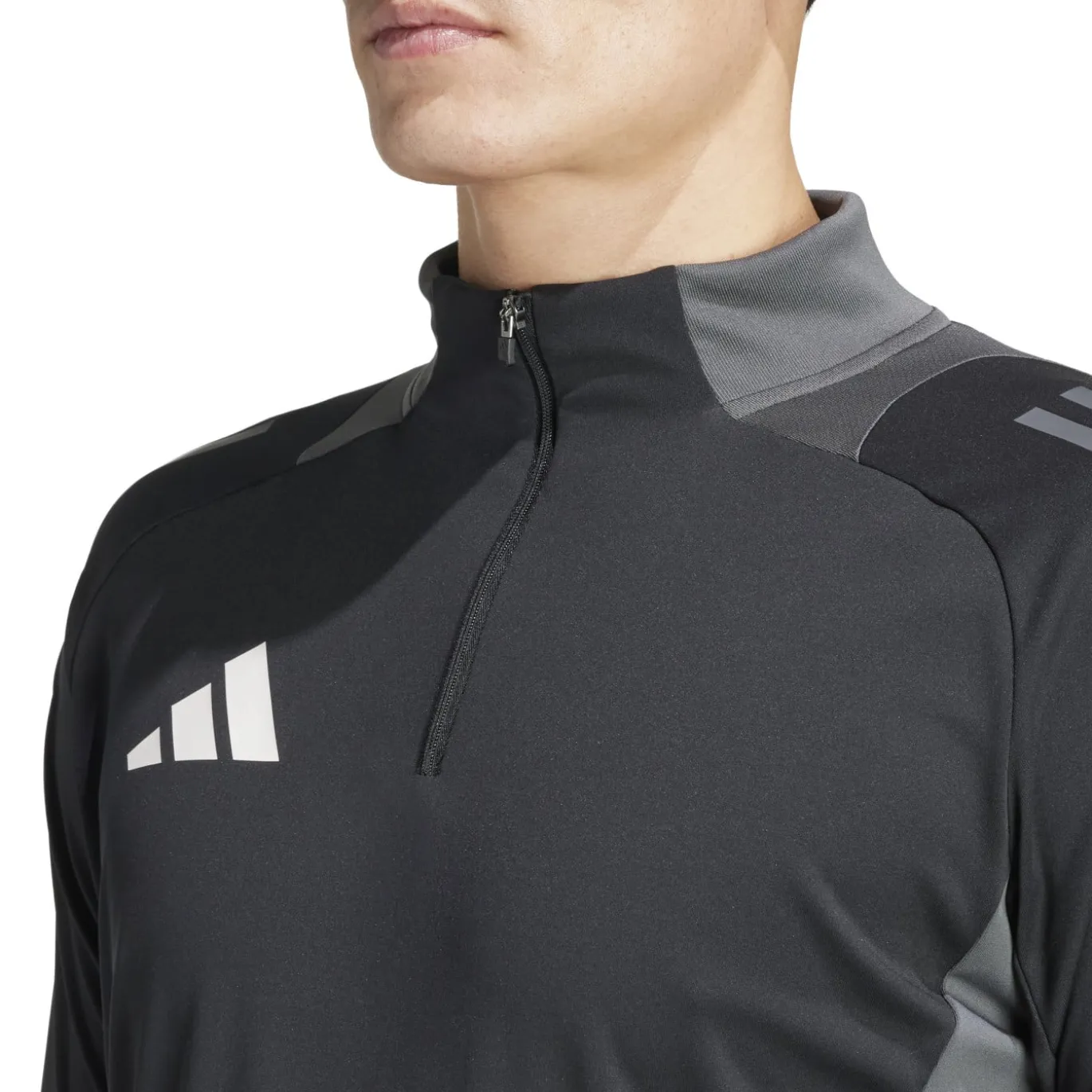 adidas Tiro 24 Competition Trainingstrui 1/4-Zip Zwart Donkergrijs
