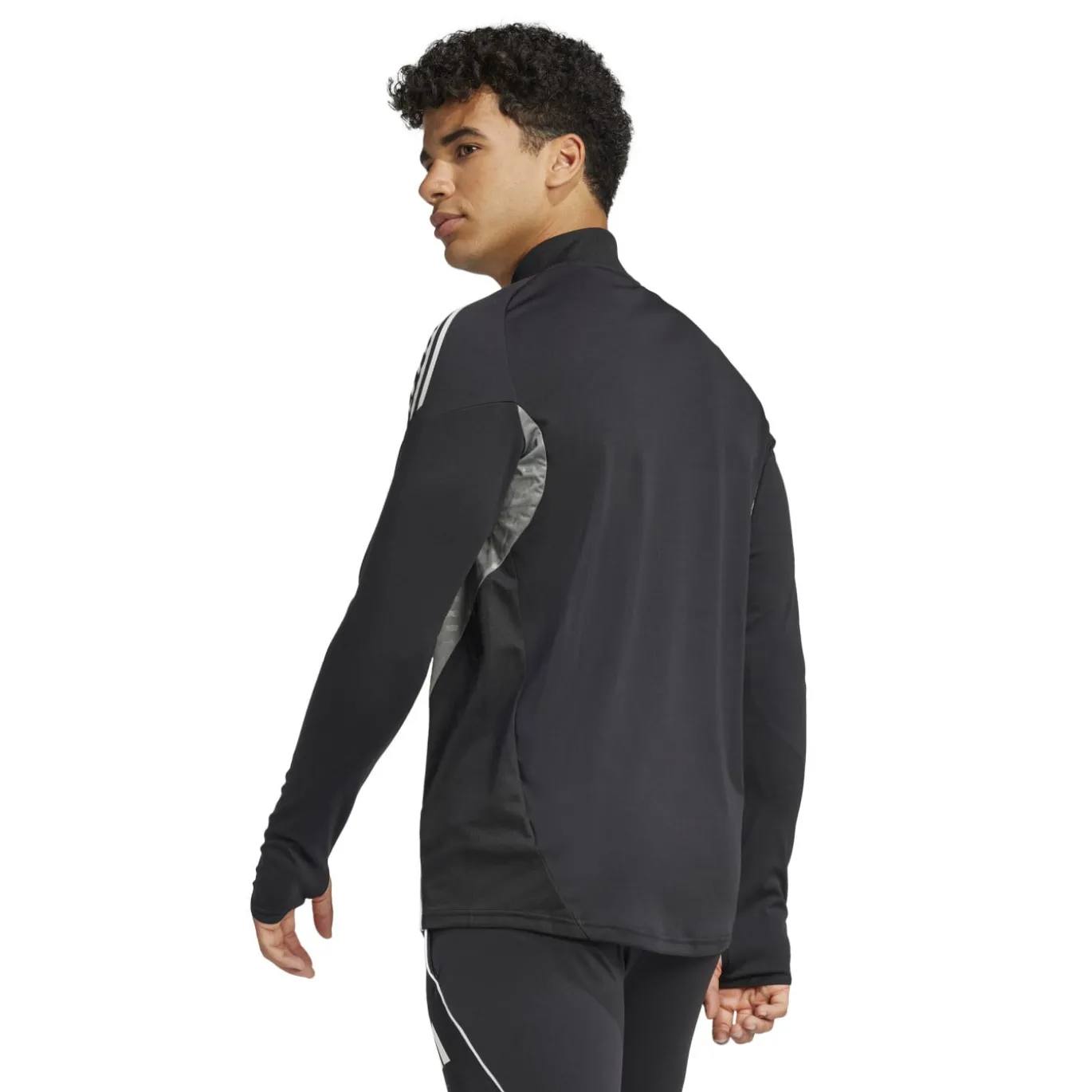 adidas Tiro 25 Competition Trainingstrui 1/4-Zip Zwart Wit Grijs