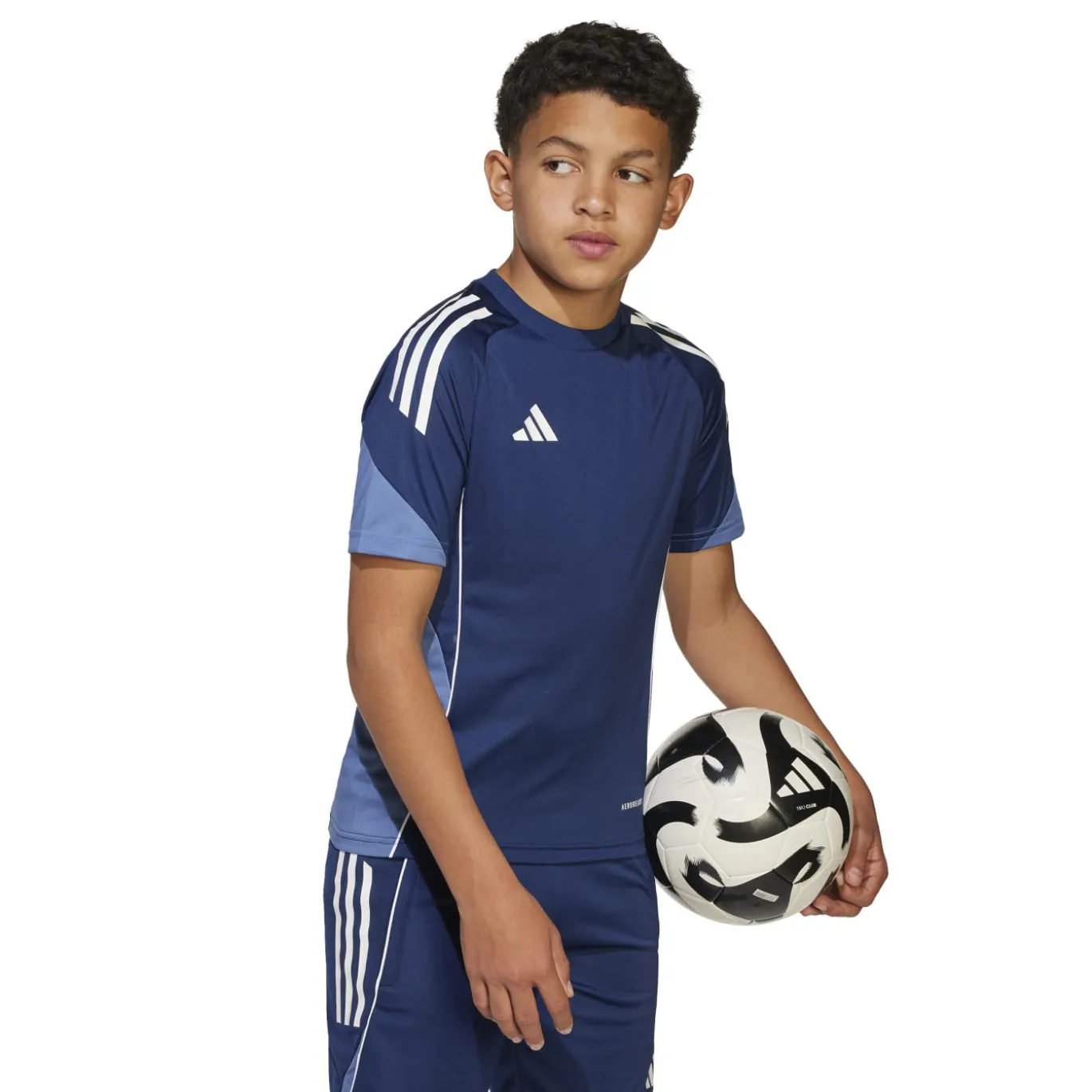 adidas Tiro 25 Competition Trainingsset Kids Donkerblauw Wit