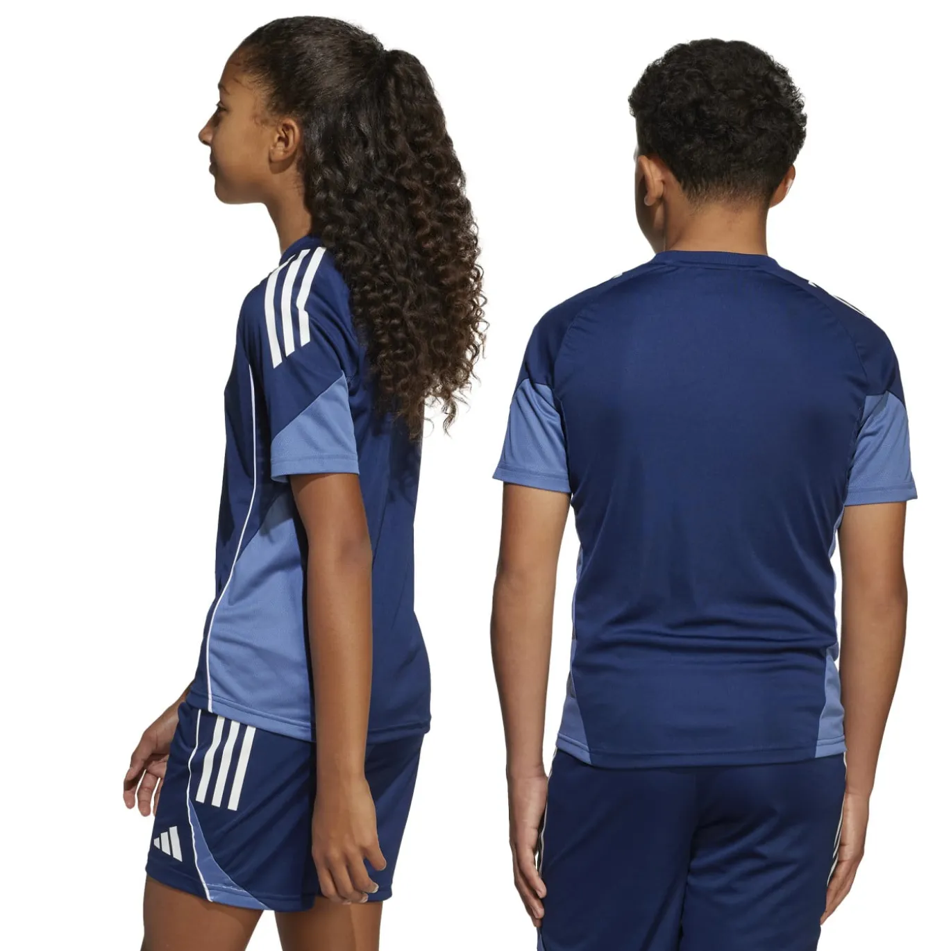 adidas Tiro 25 Competition Trainingsset Kids Donkerblauw Wit