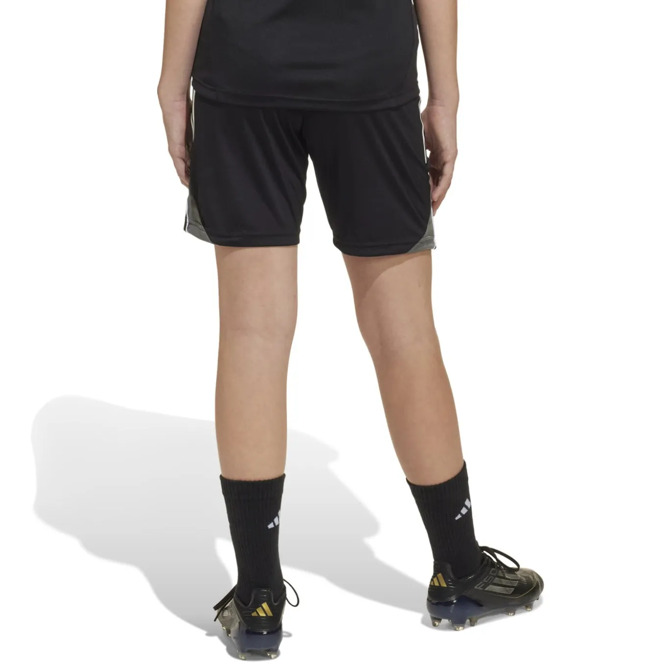 adidas Tiro 25 Competition Trainingsbroekje Kids Zwart Wit Grijs