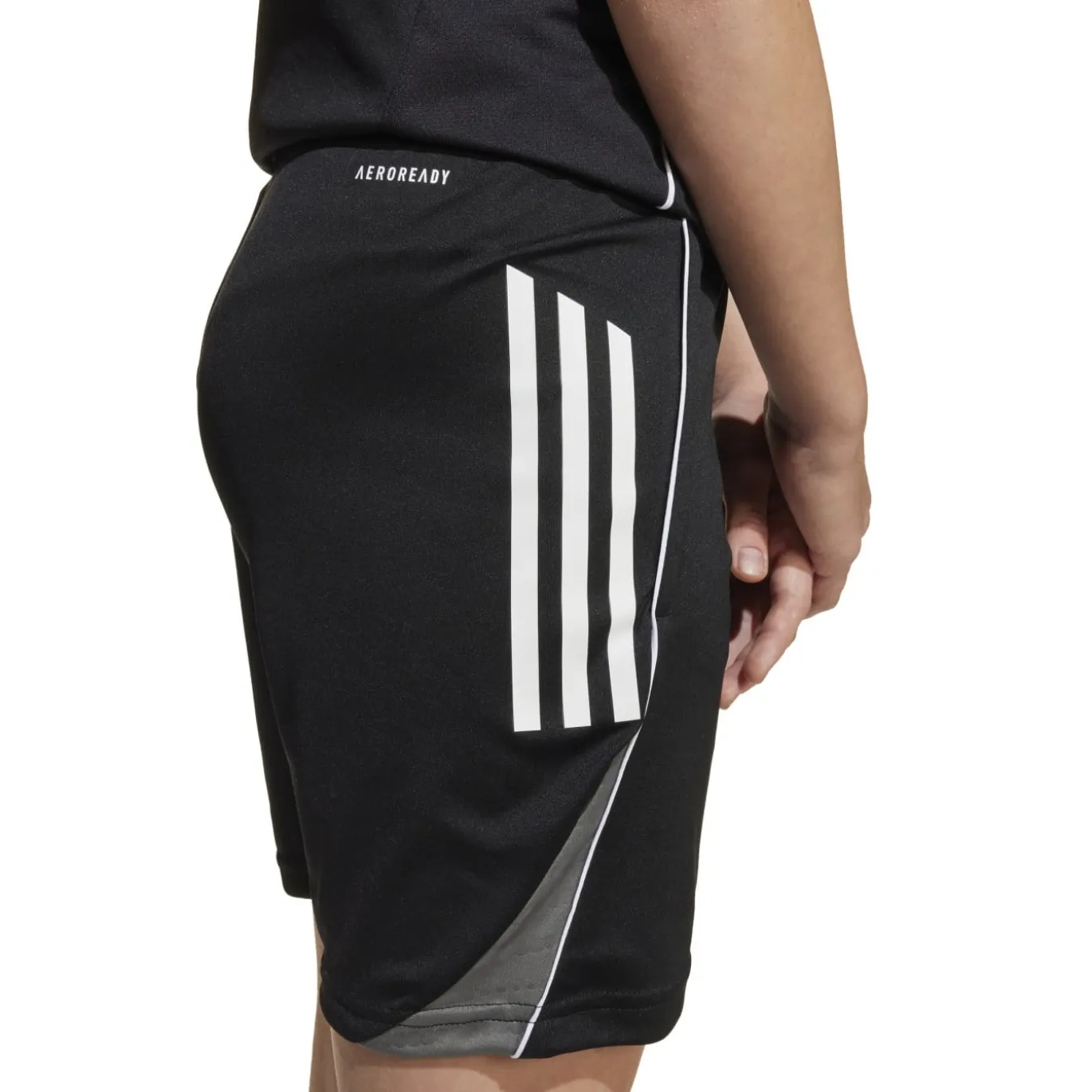 adidas Tiro 25 Competition Trainingsbroekje Kids Zwart Wit Grijs