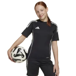 adidas Tiro 25 Competition Trainingsshirt Kids Zwart Grijs Wit