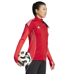 adidas Tiro 25 Competition Trainingspak 1/4-Zip Dames Rood Zwart Grijs