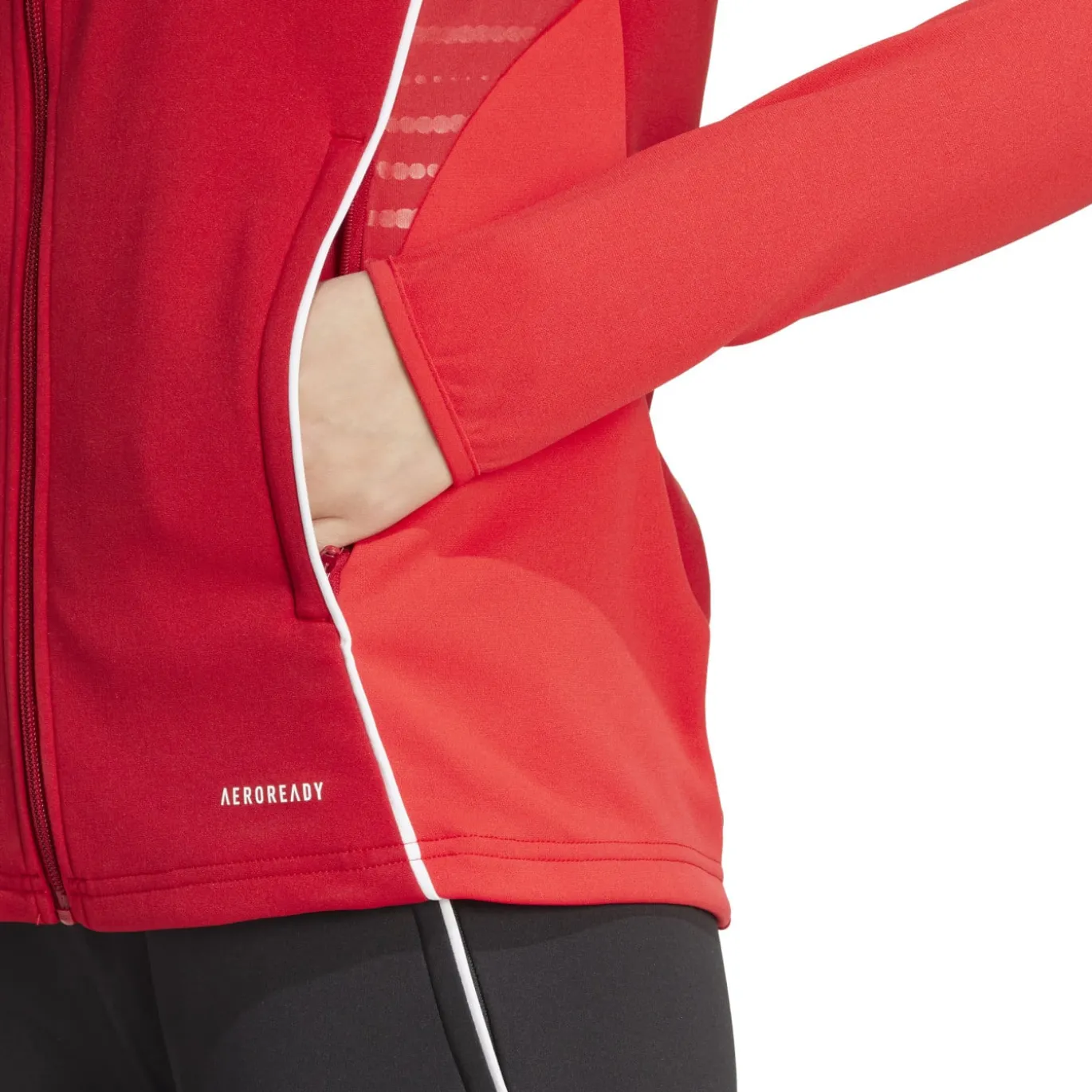 adidas Tiro 25 Competition Trainingspak Full-Zip Dames Rood Zwart Wit