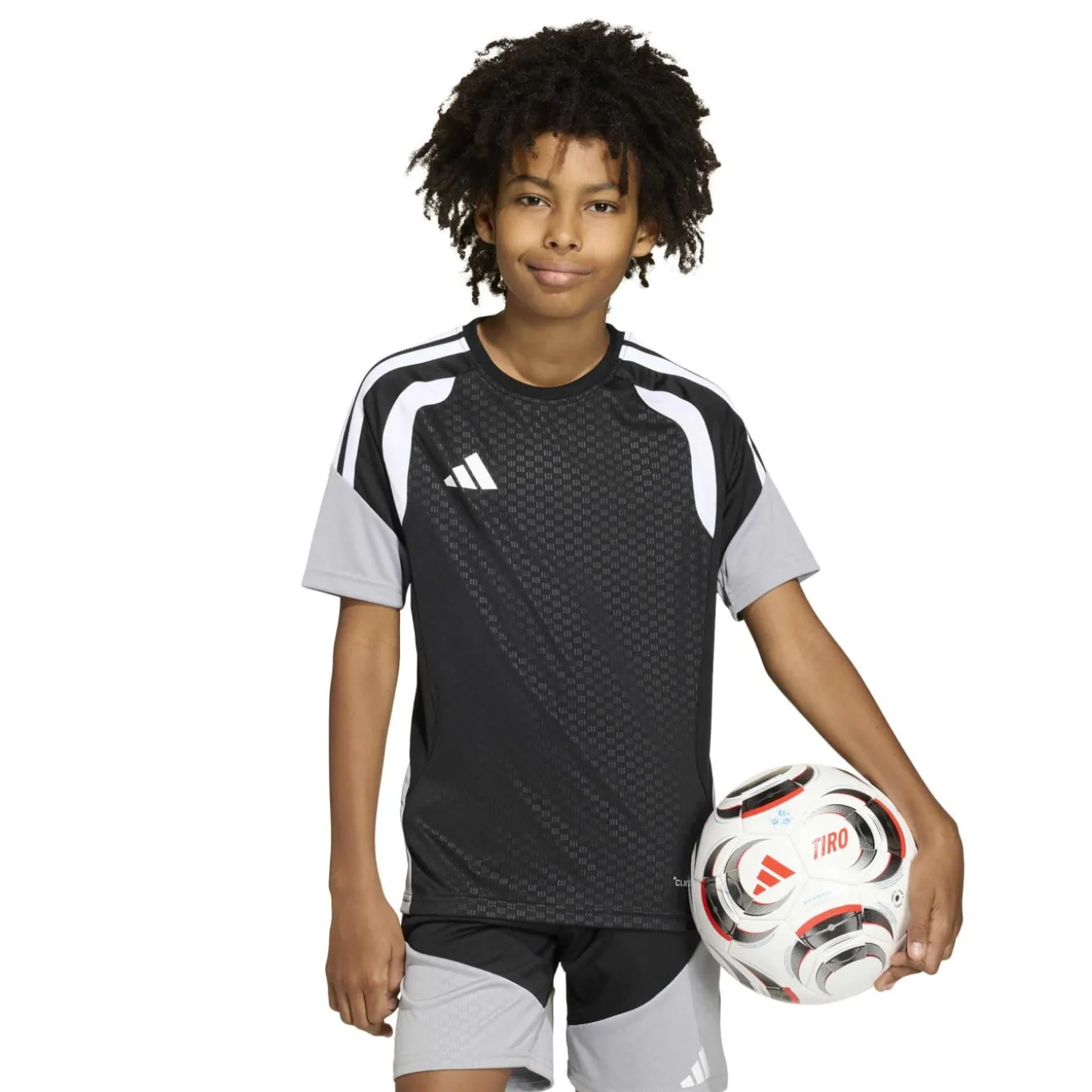 adidas Tiro 26 Competition Trainingsshirt Kids Zwart Grijs