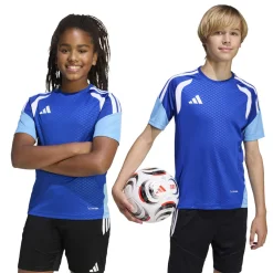 adidas Tiro 26 Competition Trainingsshirt Kids Blauw Wit