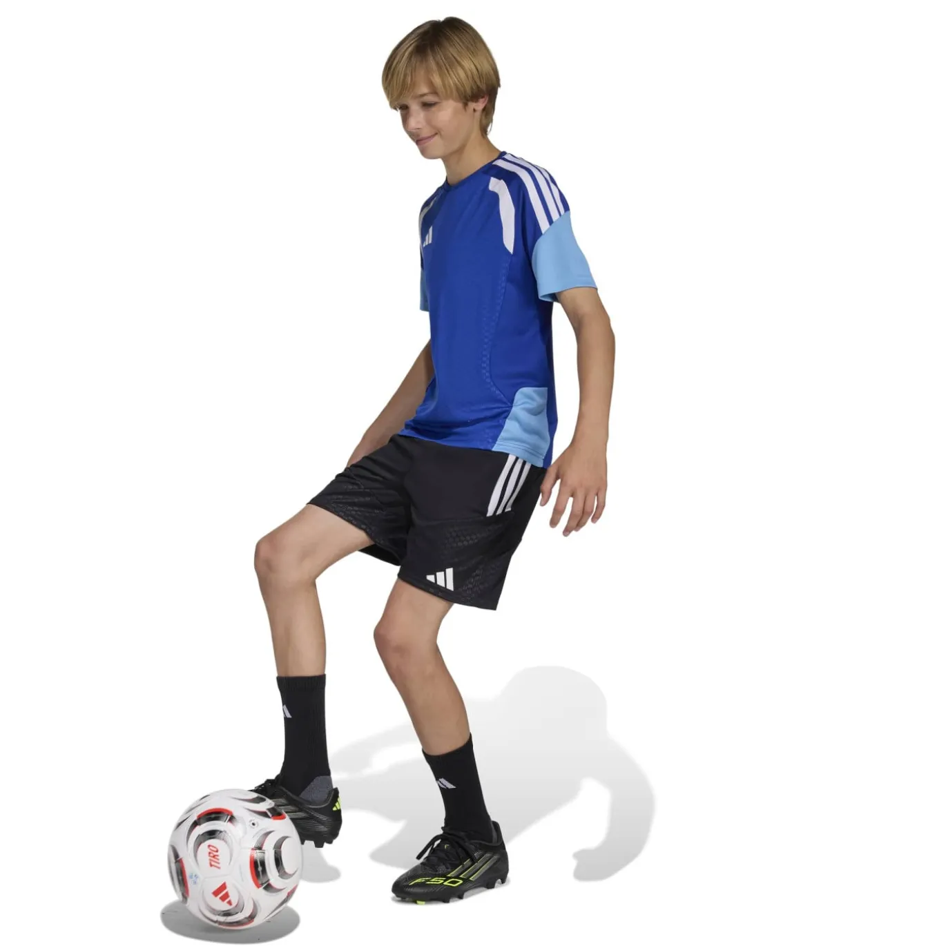 adidas Tiro 26 Competition Trainingsshirt Kids Blauw Wit