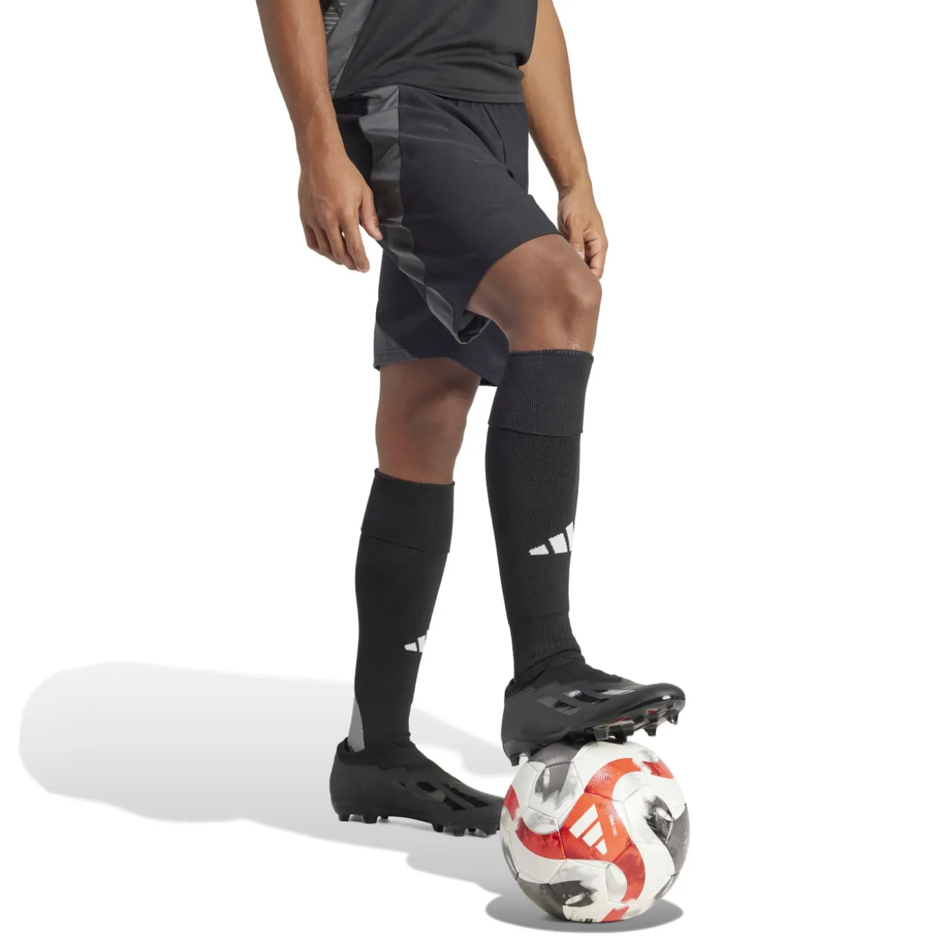 adidas Tiro 24 Competition Voetbalbroekje Zwart Donkergrijs