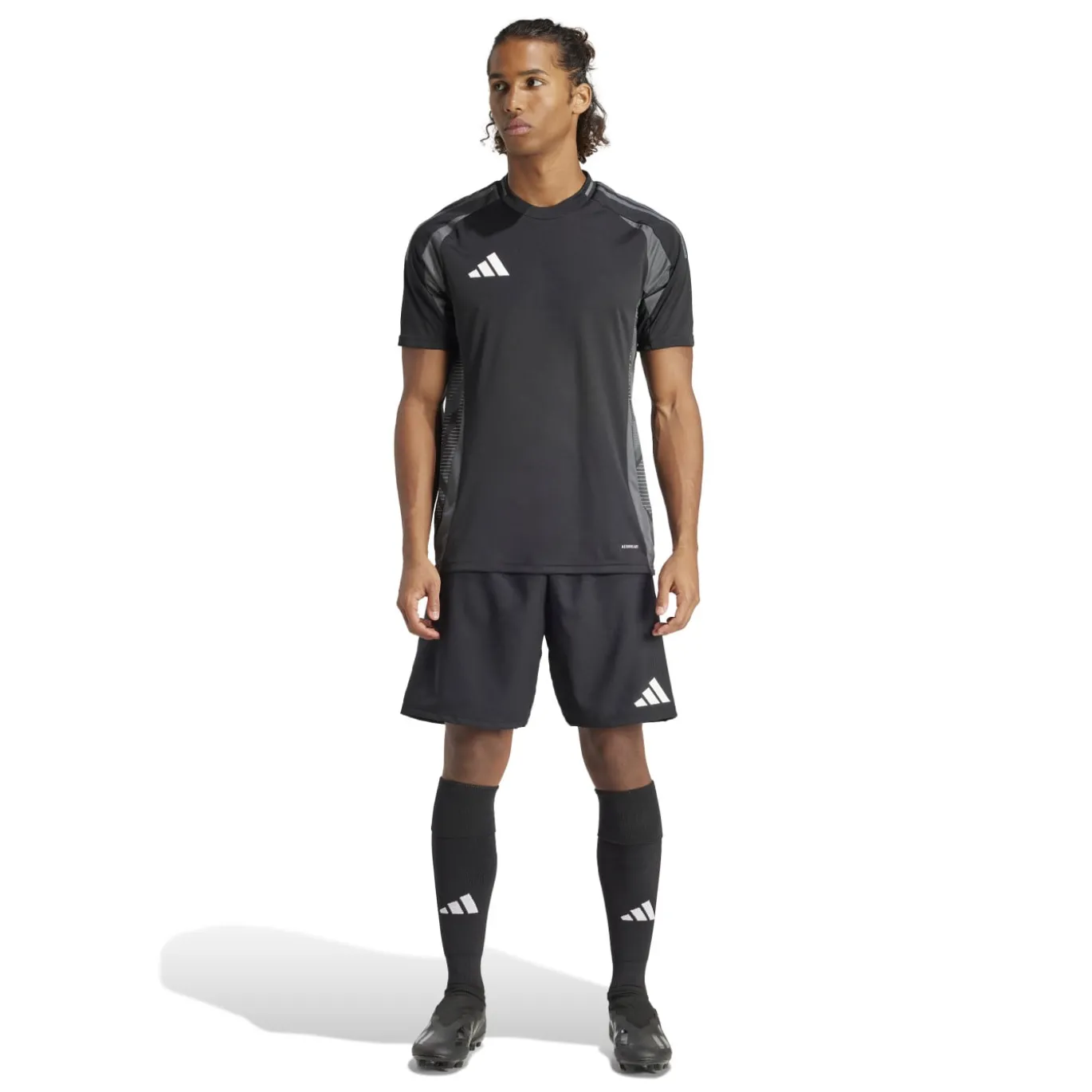 adidas Tiro 24 Competition Voetbalbroekje Zwart Donkergrijs