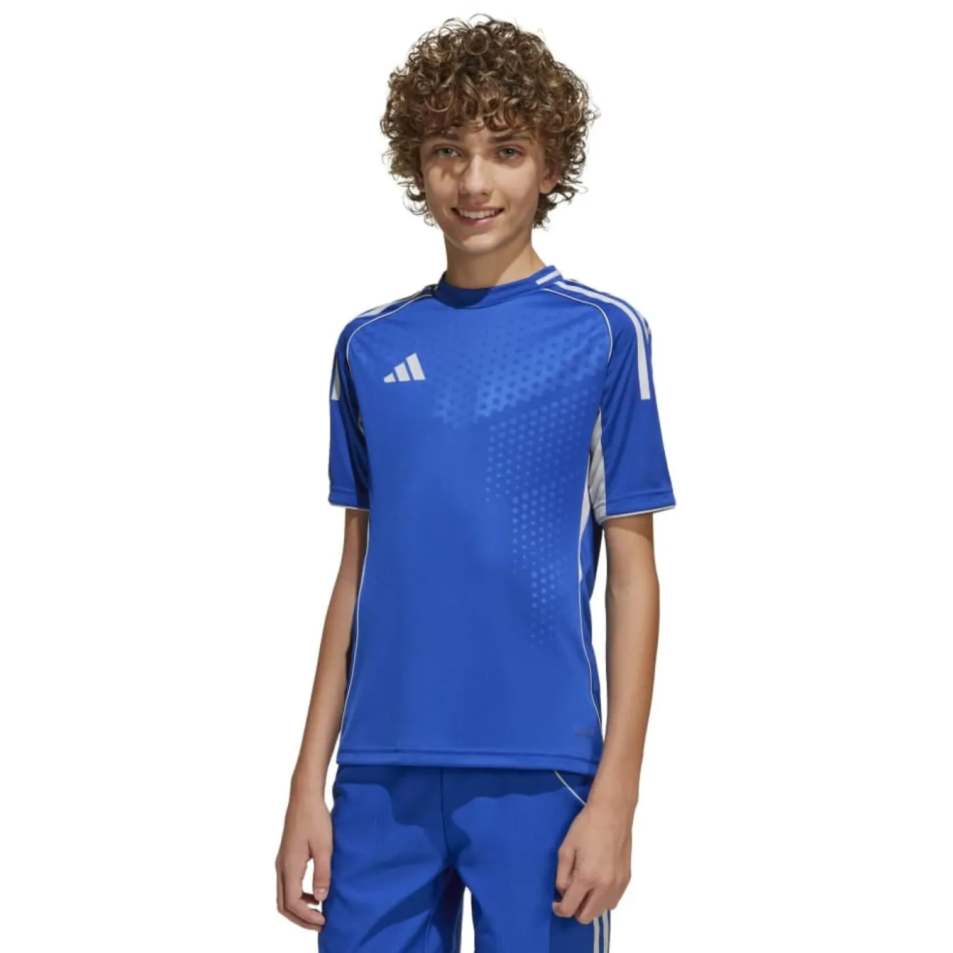 adidas Tiro 25 Competition Voetbalshirt Kids Blauw Wit
