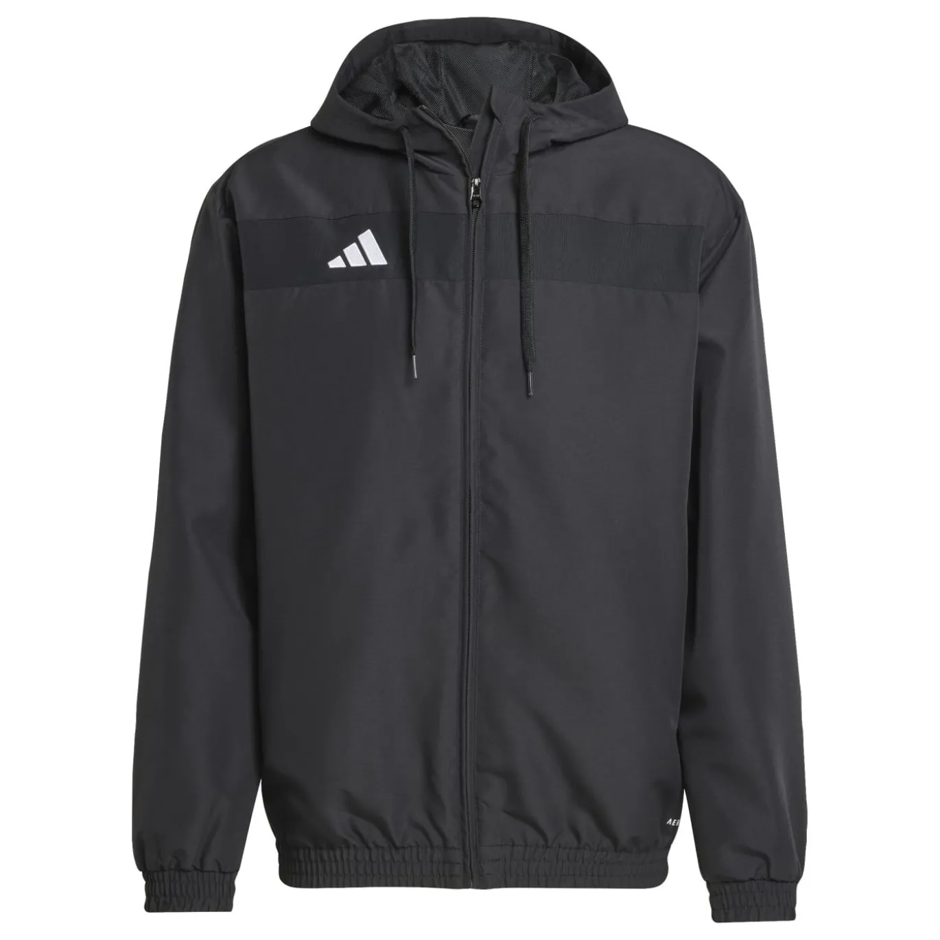 adidas Tiro 25 Essential Trainingsjack Woven Hooded Zwart Wit