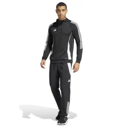 adidas Tiro 24 Hooded Trainingspak 1/4-Zip Zwart Wit