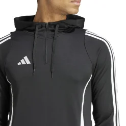 adidas Tiro 24 Hooded Trainingspak 1/4-Zip Zwart Wit
