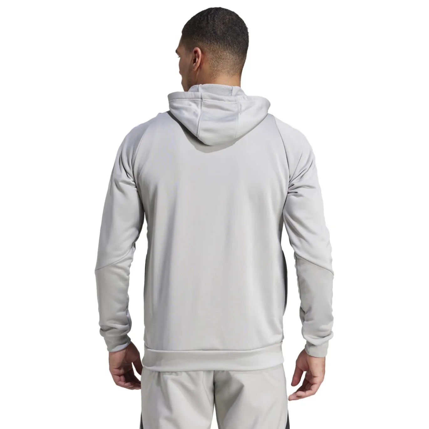 adidas Tiro 24 Hooded Trainingspak 1/4-Zip Grijs Wit