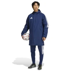 adidas Tiro 26 Lange Winterjas Donkerblauw Wit