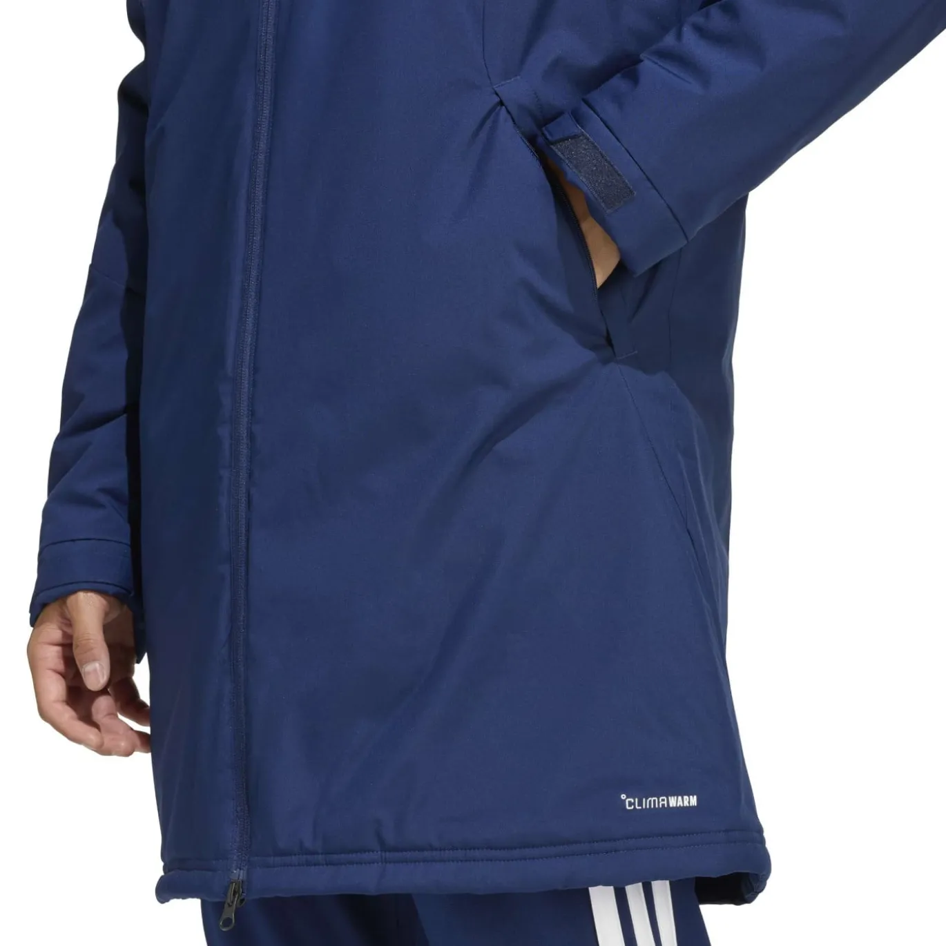 adidas Tiro 26 Lange Winterjas Donkerblauw Wit