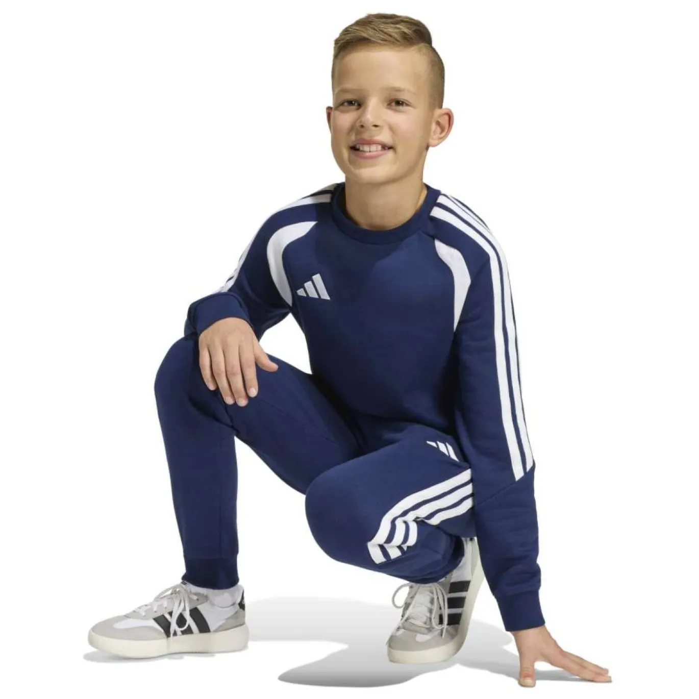 adidas Tiro 26 League Crew Sweater Kids Donkerblauw Wit
