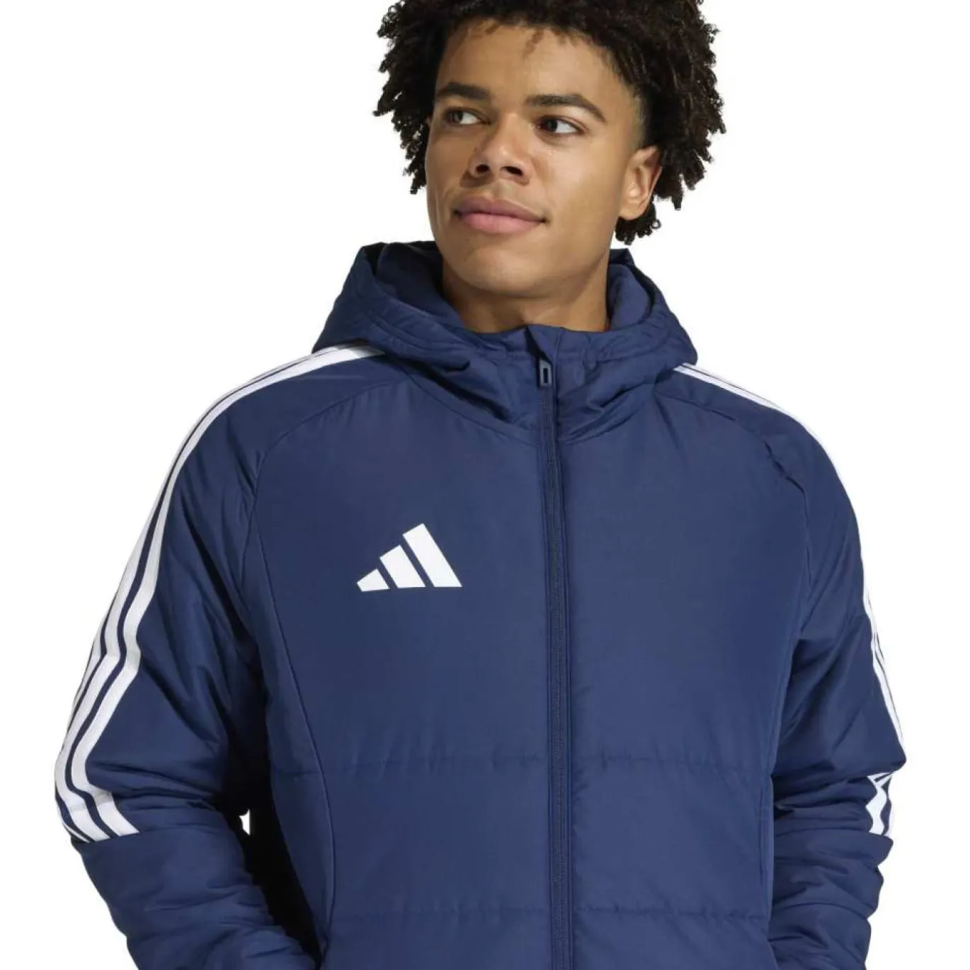 adidas Tiro 26 League Lange Winterjas Donkerblauw Wit