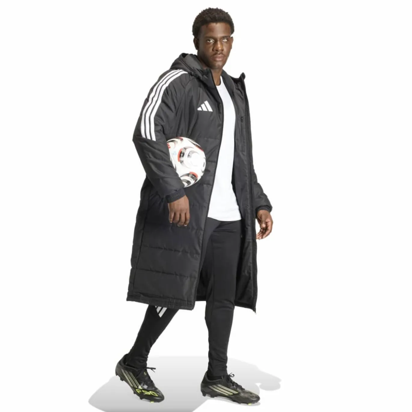 adidas Tiro 26 League Lange Winterjas Zwart Wit