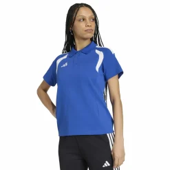 adidas Tiro 26 League Polo Dames Blauw Wit