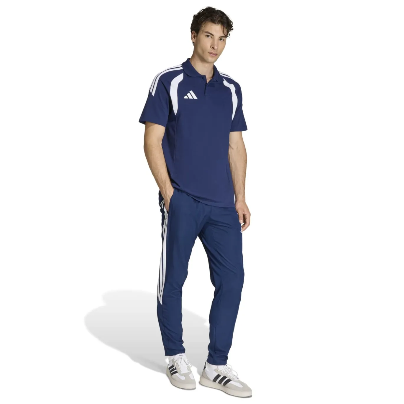 adidas Tiro 26 League Polo Donkerblauw Wit