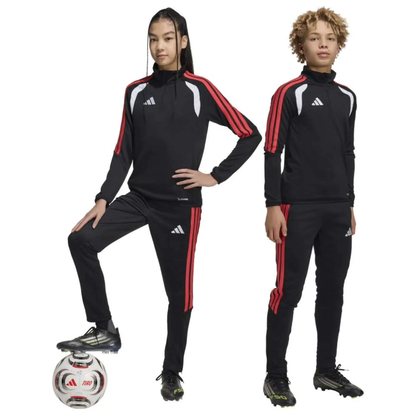 adidas Tiro 26 League Regular Trainingsbroek Kids Zwart Rood