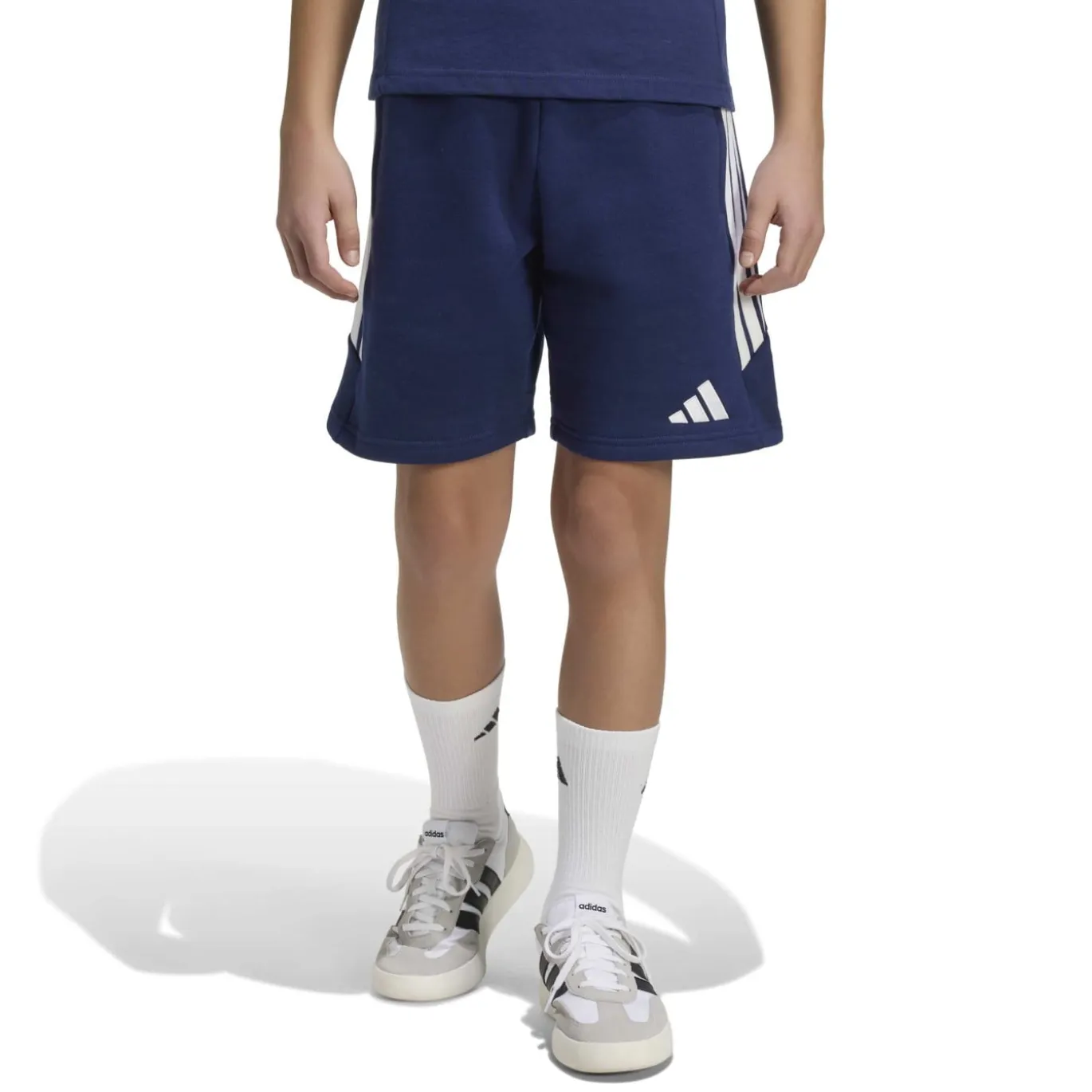 adidas Tiro 26 League Sweat Trainingsbroekje Kids Donkerblauw Wit