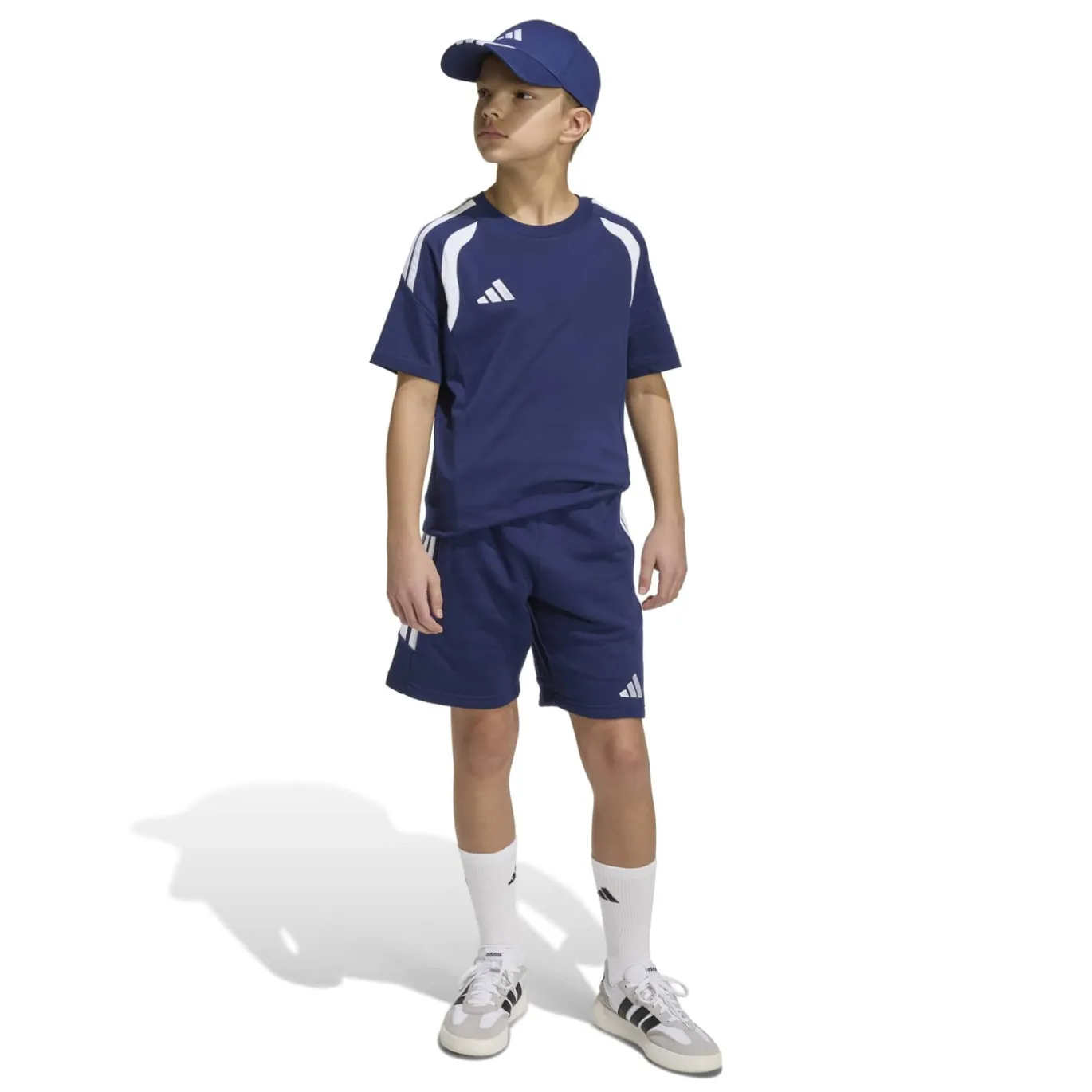 adidas Tiro 26 League Sweat Trainingsbroekje Kids Donkerblauw Wit
