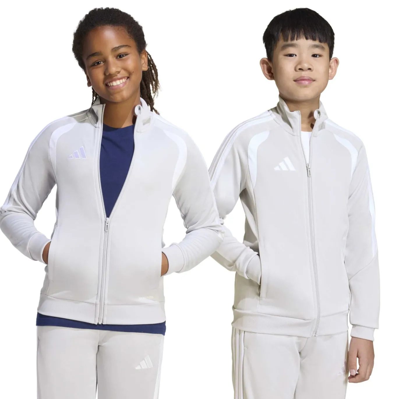 adidas Tiro 26 League Trainingsjack Kids Grijs Wit