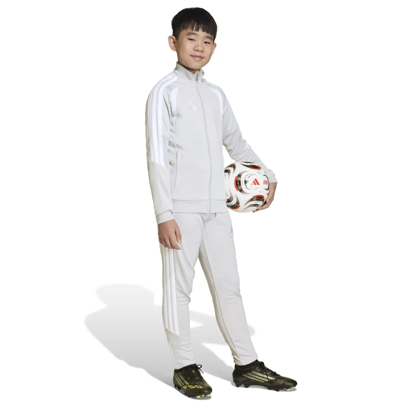 adidas Tiro 26 League Trainingsjack Kids Grijs Wit
