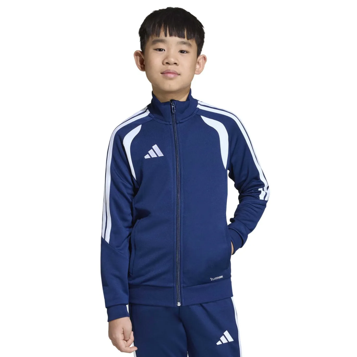 adidas Tiro 26 League Trainingsjack Kids Donkerblauw Wit