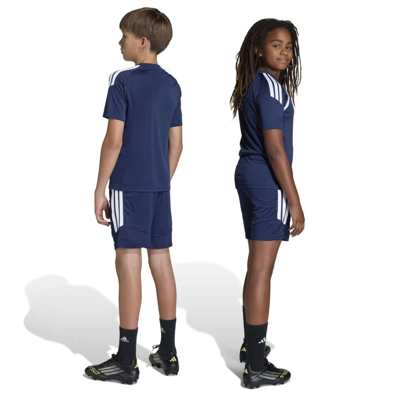 adidas Tiro 26 League Trainingsbroekje Kids Donkerblauw Wit