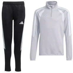 adidas Tiro 26 League Trainingspak 1/4-Zip Kids Grijs Zwart
