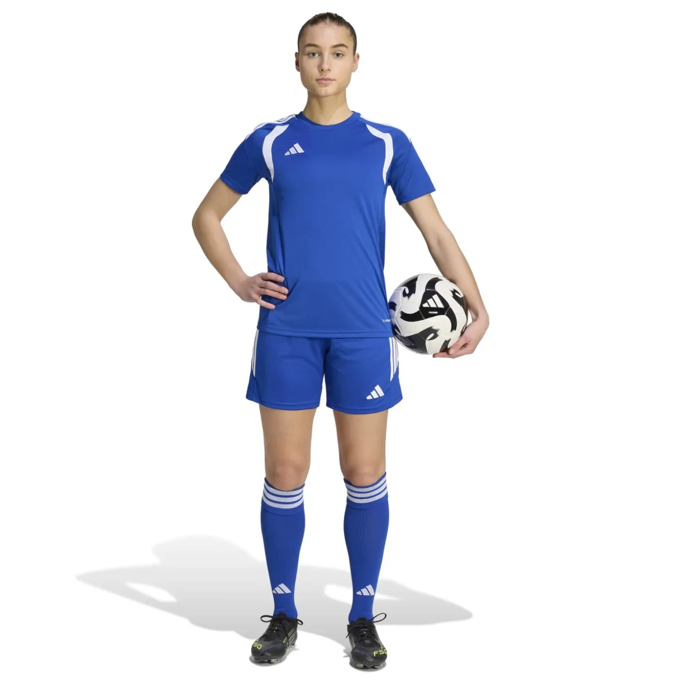 adidas Tiro 26 League Voetbalbroekje Dames Blauw Wit