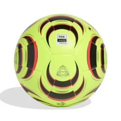 adidas Tiro League Voetbal Maat 4-5 Lucid Lemon Zwart Rood Zilvergrijs