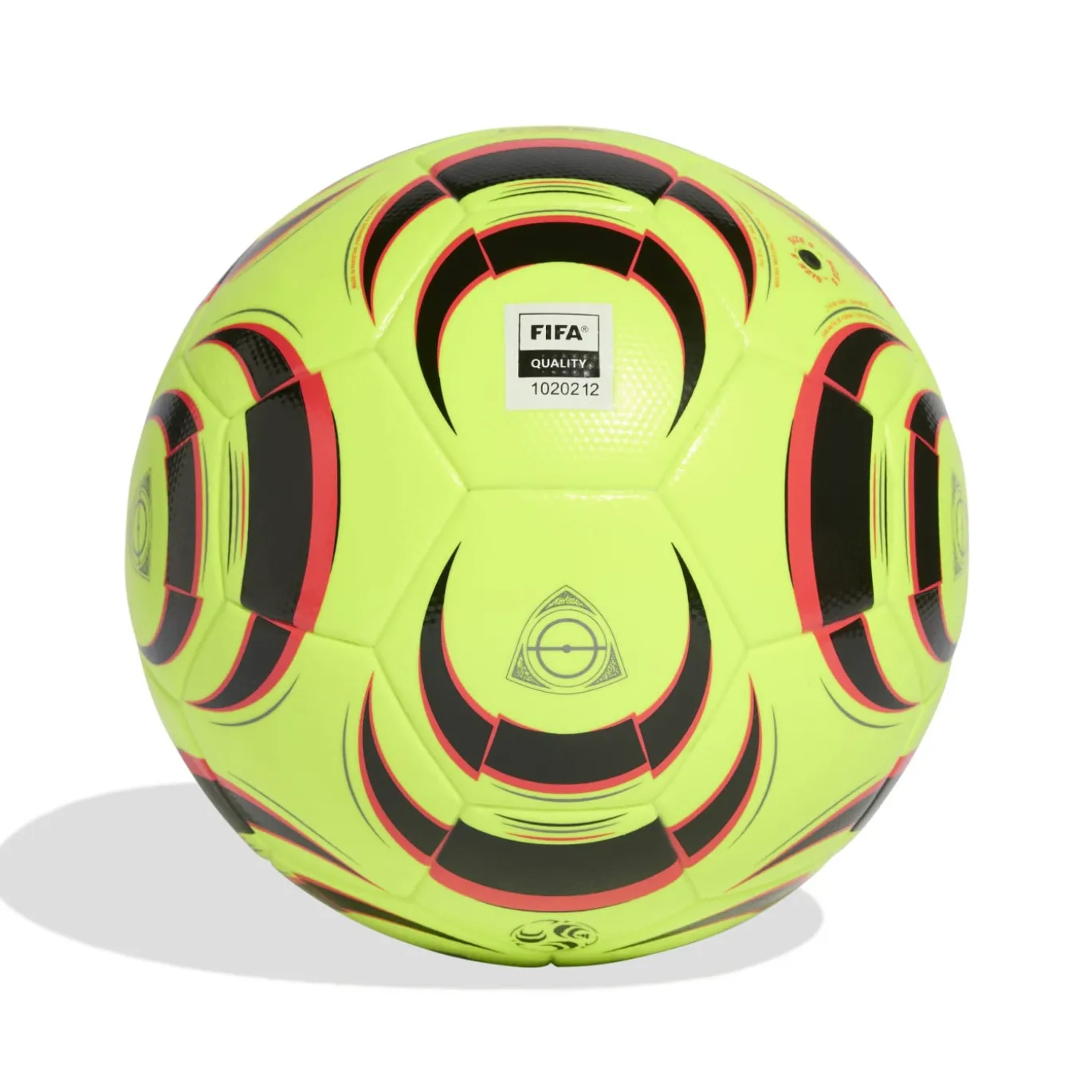 adidas Tiro League Voetbal Maat 4-5 Lucid Lemon Zwart Rood Zilvergrijs
