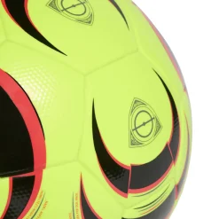 adidas Tiro League Voetbal Maat 4-5 Lucid Lemon Zwart Rood Zilvergrijs