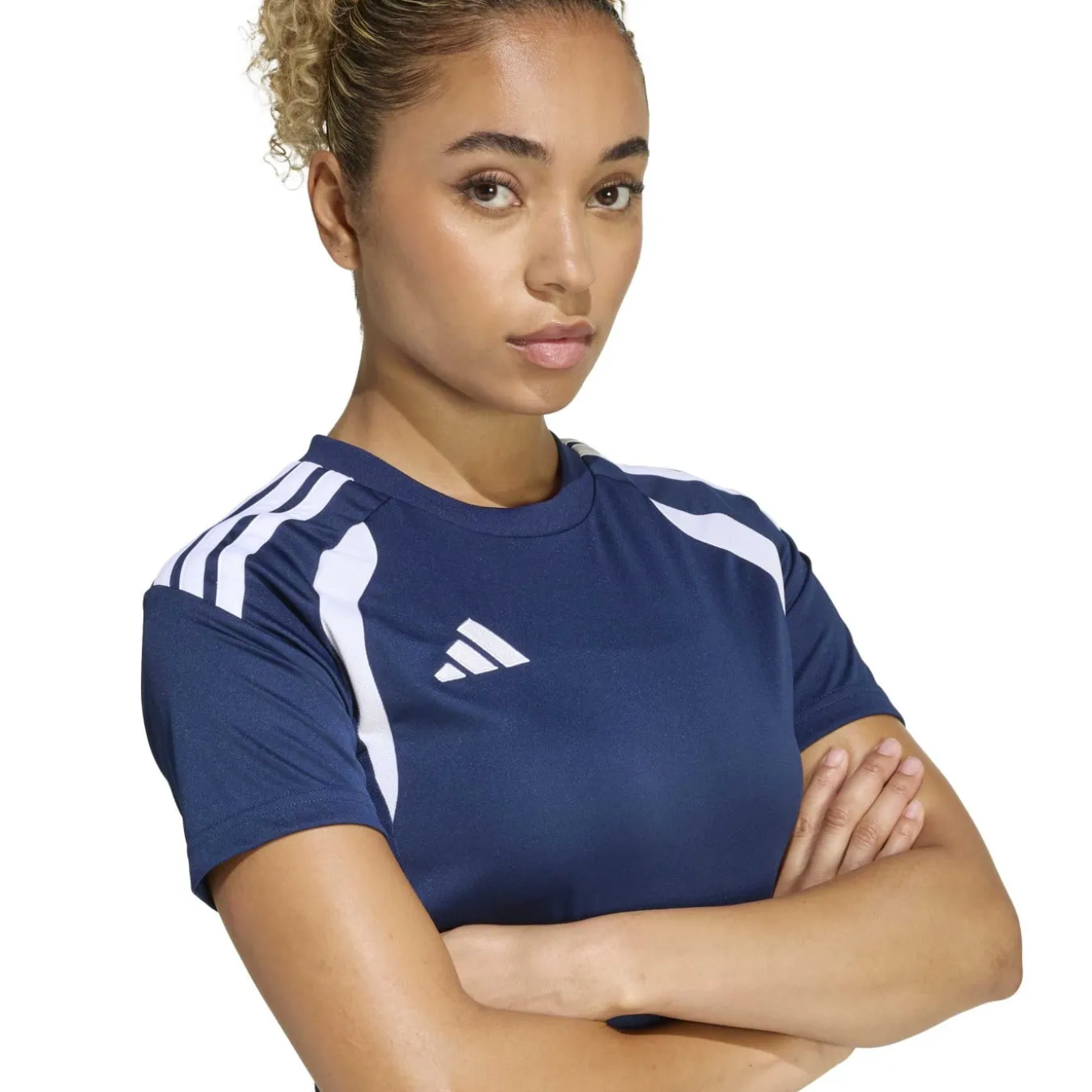 adidas Tiro 26 League Voetbalshirt Dames Donkerblauw Wit