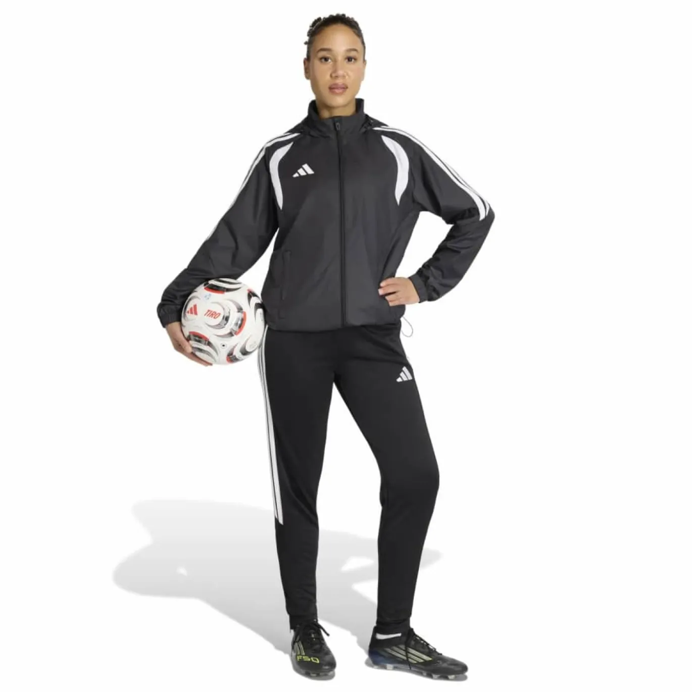 adidas Tiro 26 League Windbreaker Dames Zwart Wit