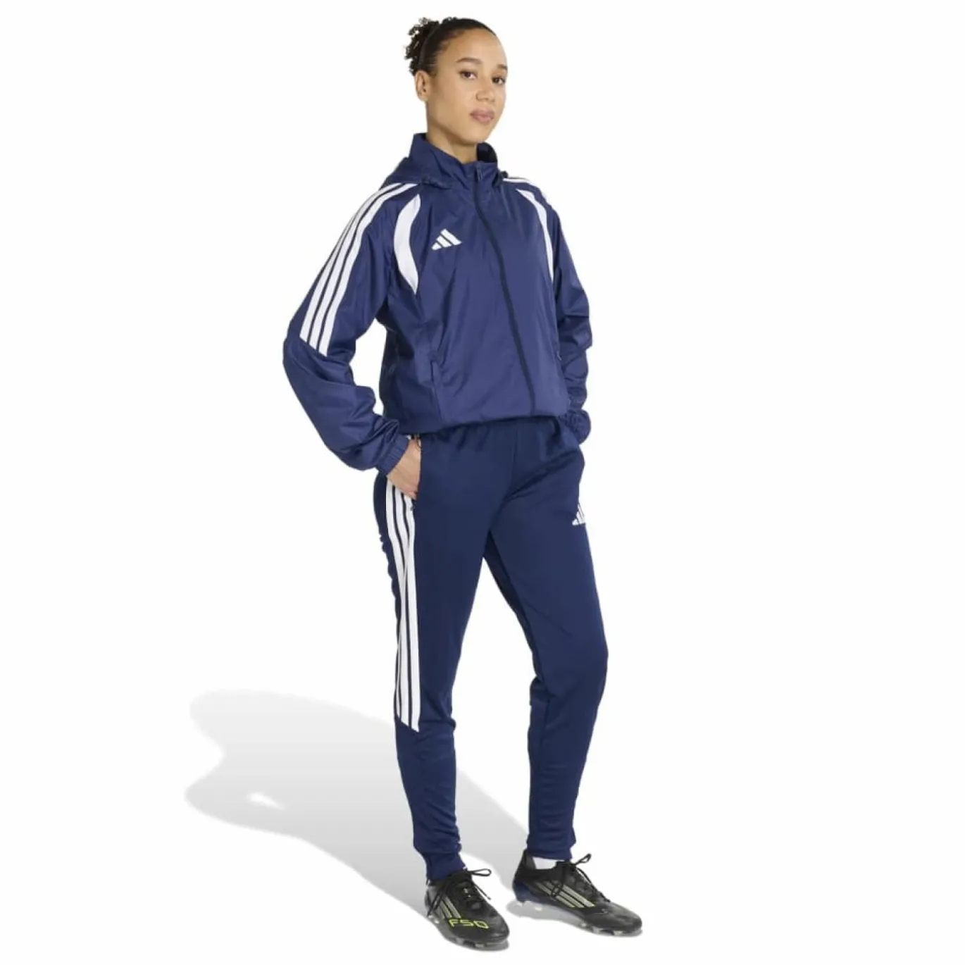 adidas Tiro 26 League Windbreaker Dames Donkerblauw Wit